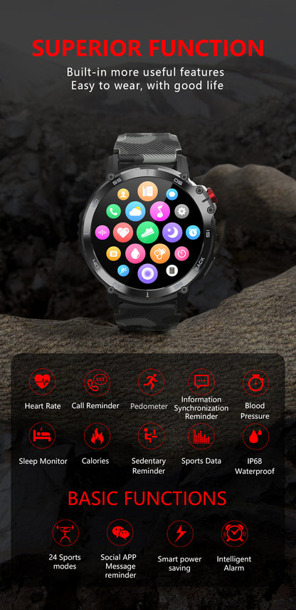 SC22 Sport Dagnet Smartwatch 1.6 inch Full Touch Screen